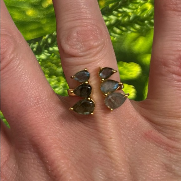 Labradorite Gold Ring - Picture 2 of 9